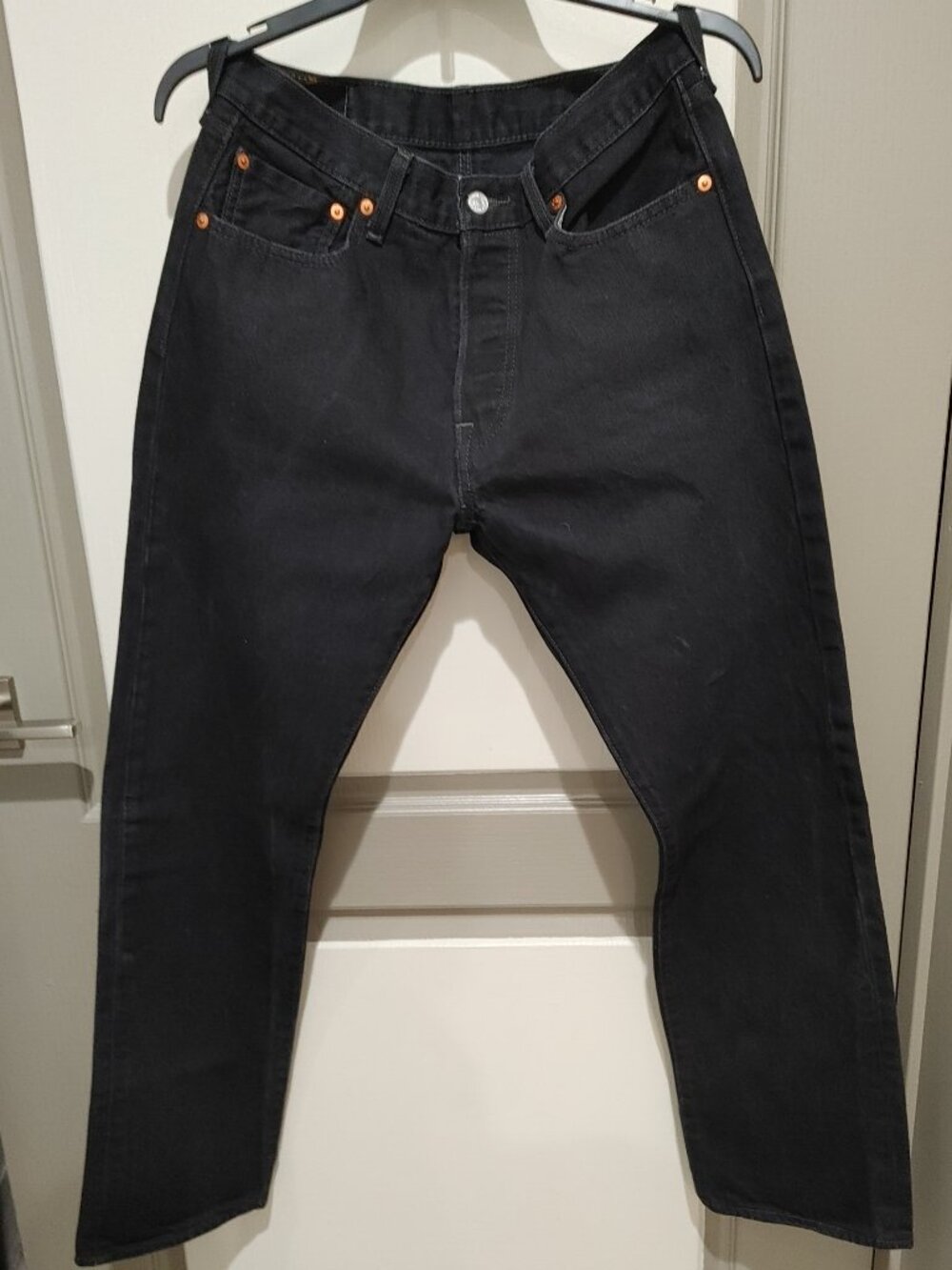 Men’s Levi’s 501 Original Fit Black Jeans – Button Fly – 00501-0660 - size 32x32